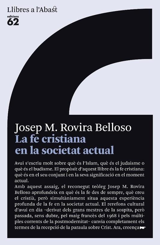 LA FE CRISTIANA EN LA SOCIETAT ACTUAL | 9788429763232 | JOSEP MARIA ROVIRA BELLOSO