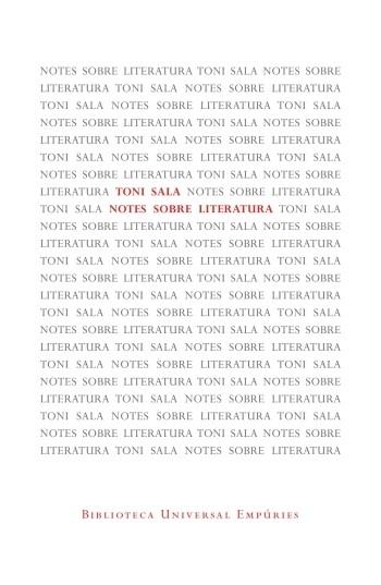 NOTES SOBRE LITERATURA | 9788497877572 | TONI SALA