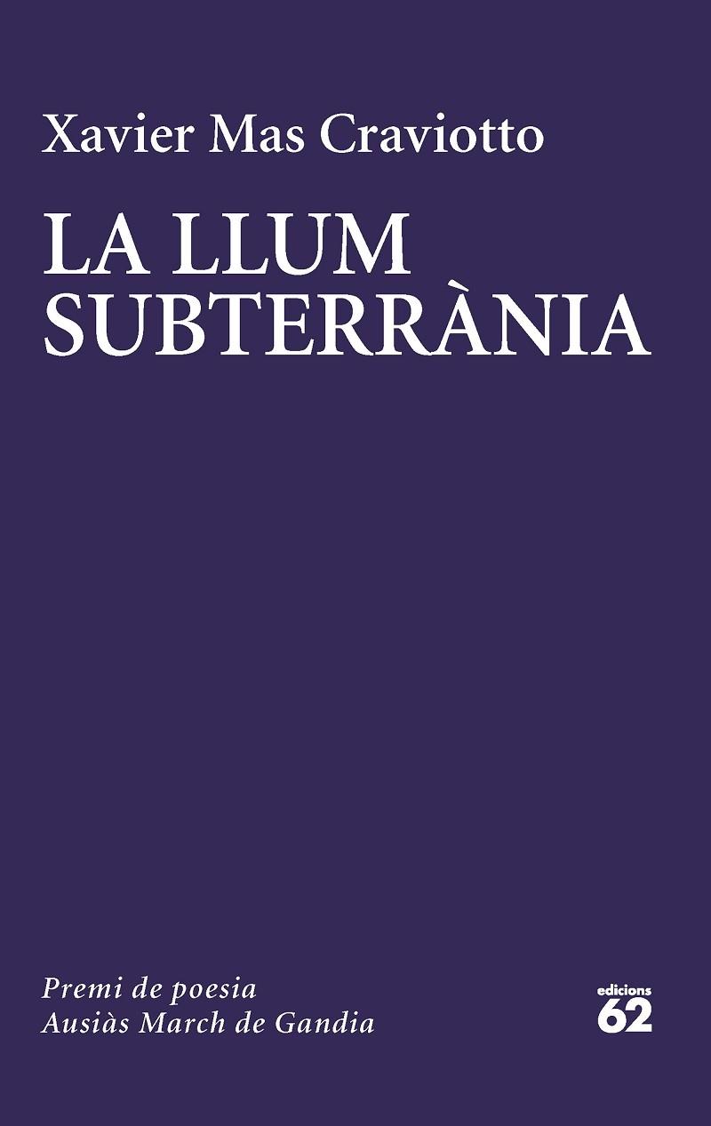 LA LLUM SUBTERRANIA | 9788429780741 | XAVIER MAS CRAVIOTTO