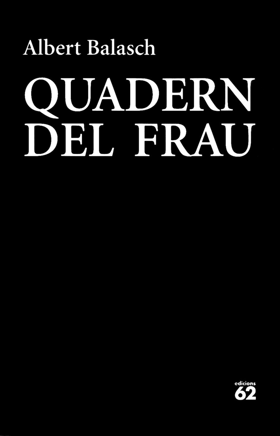 QUADERN DEL FRAU | 9788429774832 | ALBERT BALASCH