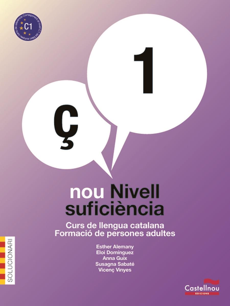 SOLUCIONARI NOU NIVELL SUFICIENCIA C1 | 9788498049404 | E