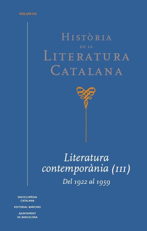 LITERATURA CONTEMPORANIA (III) DEL 1922 AL 1959 | 9788441234413 | AAVV