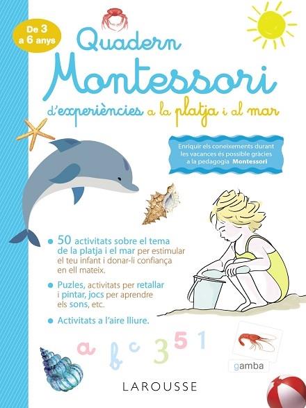 QUADERN MONTESSORI D'EXPERIENCIES A LA PLATJA I AL MAR | 9788418100345