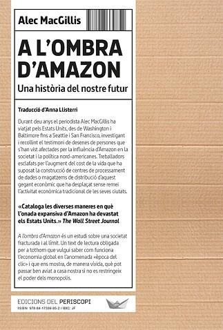 A L'OMBRA D'AMAZON    UNA HISTORIA DEL NOSTRE FUTUR | 9788417339852 | ALEC MACGILLIS