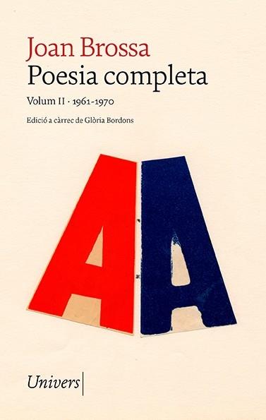 POESIA COMPLETA VOLUM II 1961-1970 | 9788418887352 | JOAN BROSSA