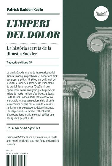 L'IMPERI DEL DOLOR | 9788417339739 | PATRICK RADDEN KEEFE