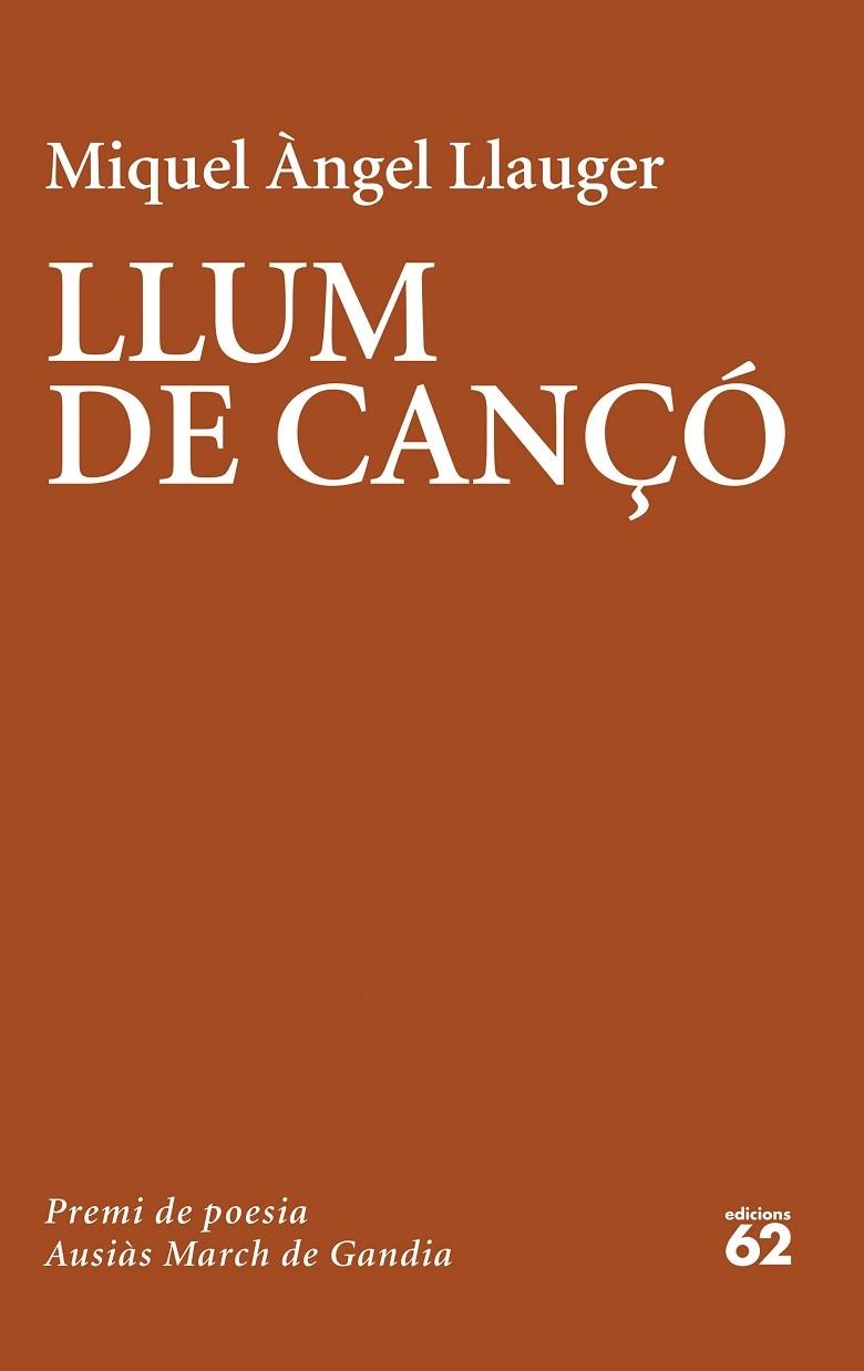 LLUM DE CANÇO | 9788429779981 | MIQUEL ANGEL LLAUGER