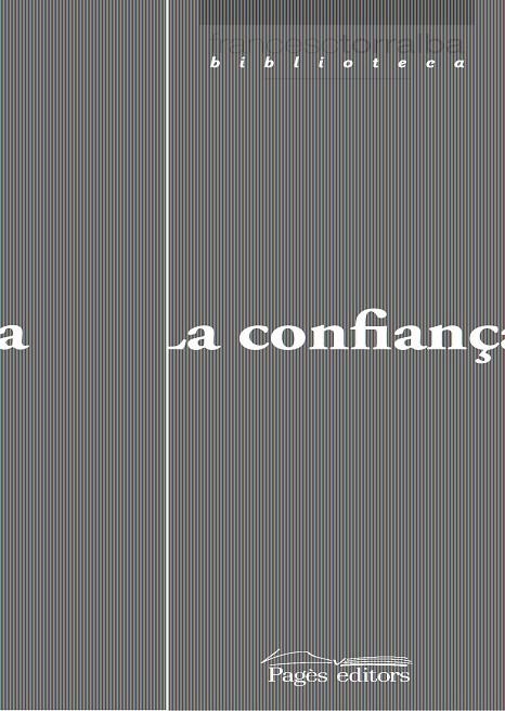 LA CONFIANÇA | 9788497798150 | FRANCESC TORRALBA