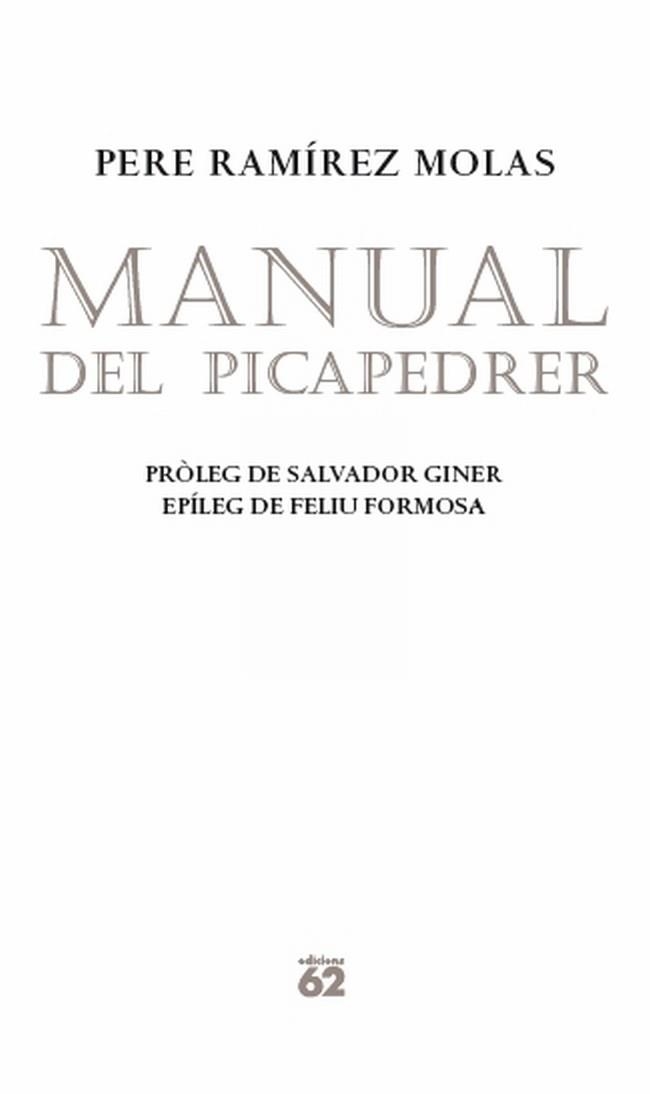 MANUAL DEL PICAPEDRER | 9788429768732 | PERE RAMIREZ MOLAS