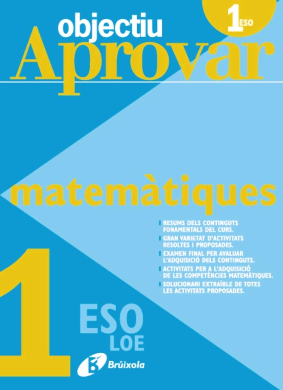 OBJECTIU APROVAR MATEMATIQUES 1 ESO | 9788499060132 | AAVV