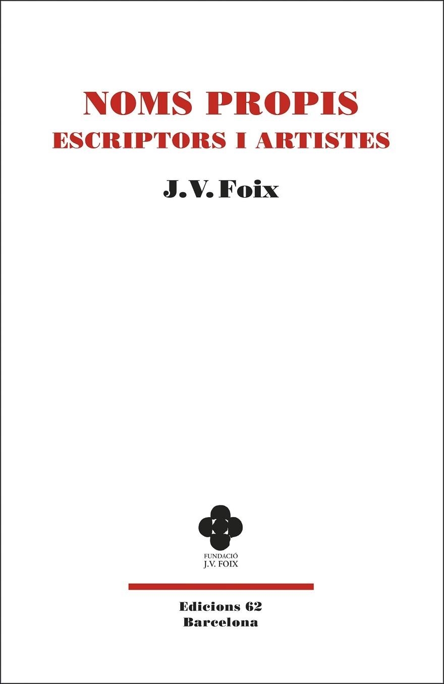 NOMS PROPIS   ESCRIPTORS I ARTISTES | 9788429778229 | J. V. FOIX